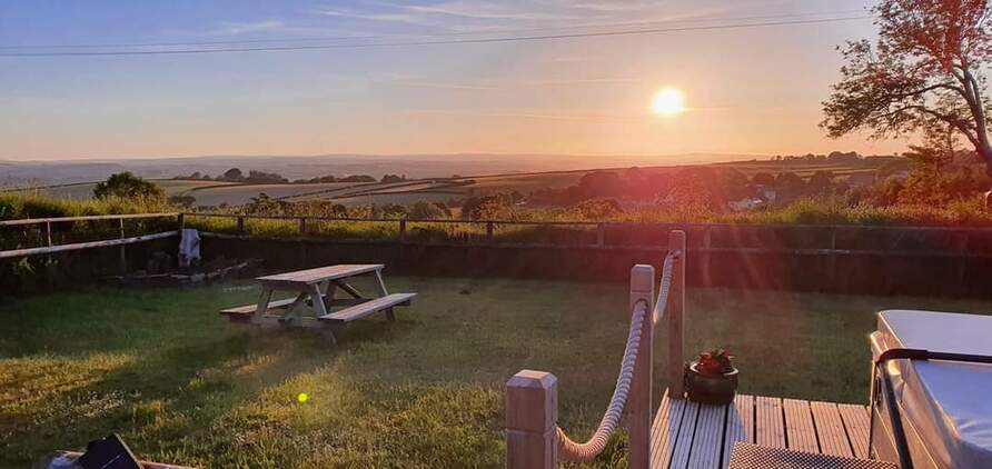 North Devon Holiday Cottages with a Beautiful view from guest garden